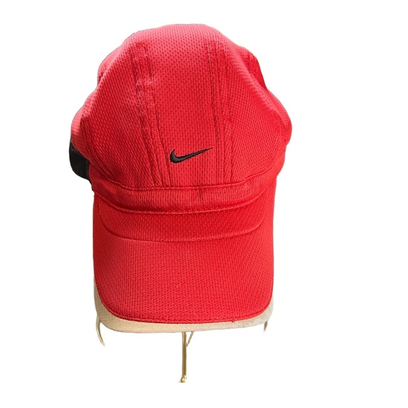 Vintage Nike Sphere Dry Featherlight Red Tennis Golf Running Cap Hat